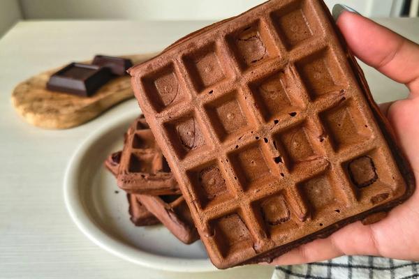 Waffles al cacao light e a basso contenuto di zuccheri