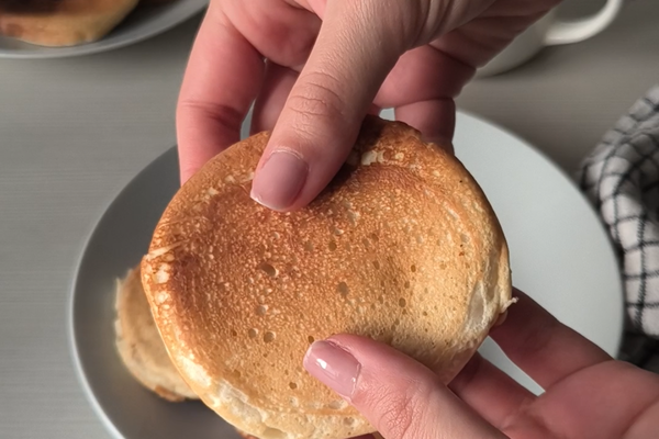 Pancakes vegani con poco zucchero e solo 4 ingredienti 