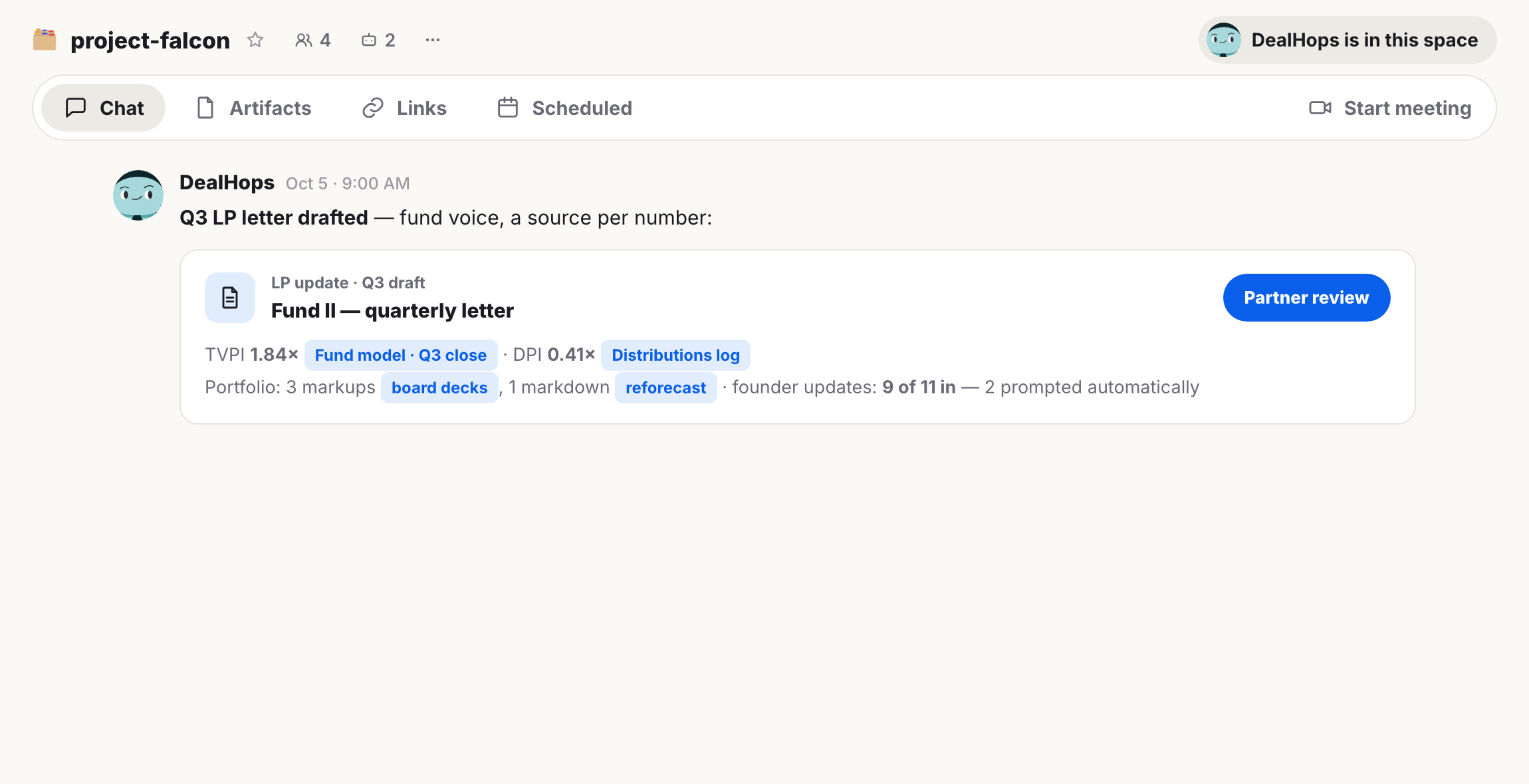 LP update compiler