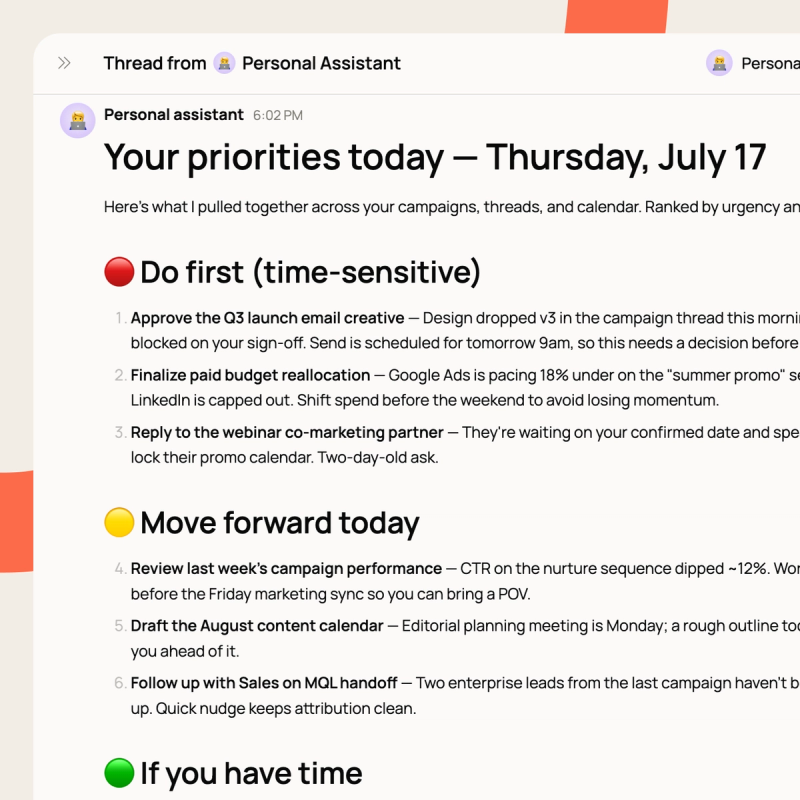 Personal Assistant