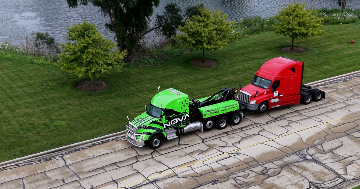 Nova Towing & Recovery heavy-duty tow truck equipped for commercial vehicle towing
