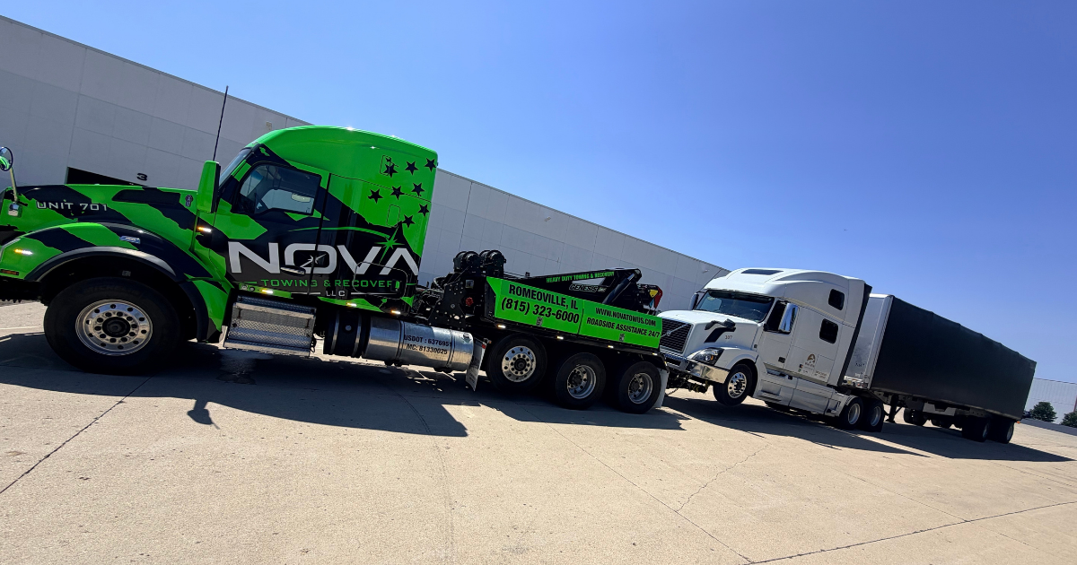 Nova Towing & Recovery heavy-duty tow truck providing commercial towing support