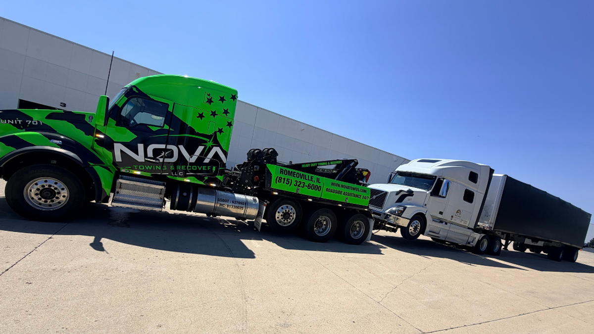 Nova Towing & Recovery heavy-duty tow truck providing commercial towing support
