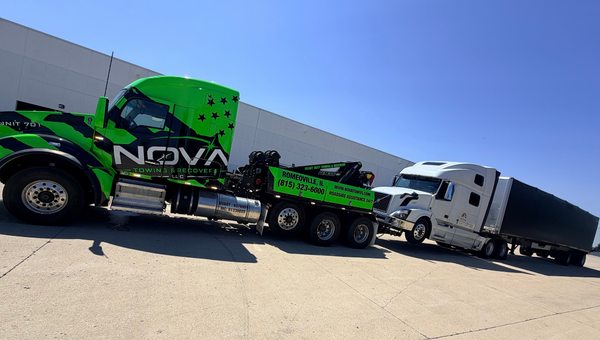 Nova Towing & Recovery heavy-duty tow truck providing commercial towing support