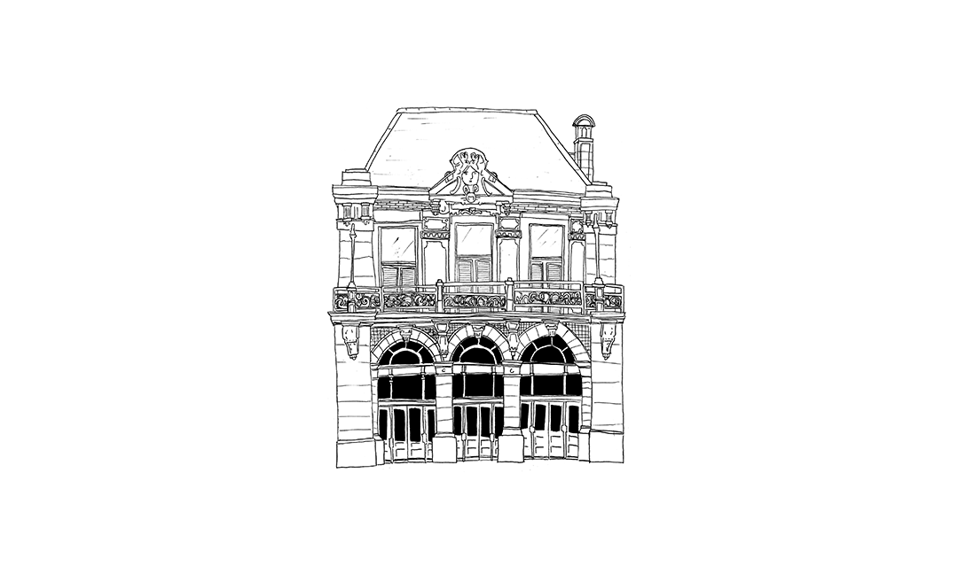 Dessin de la façade du Casino
