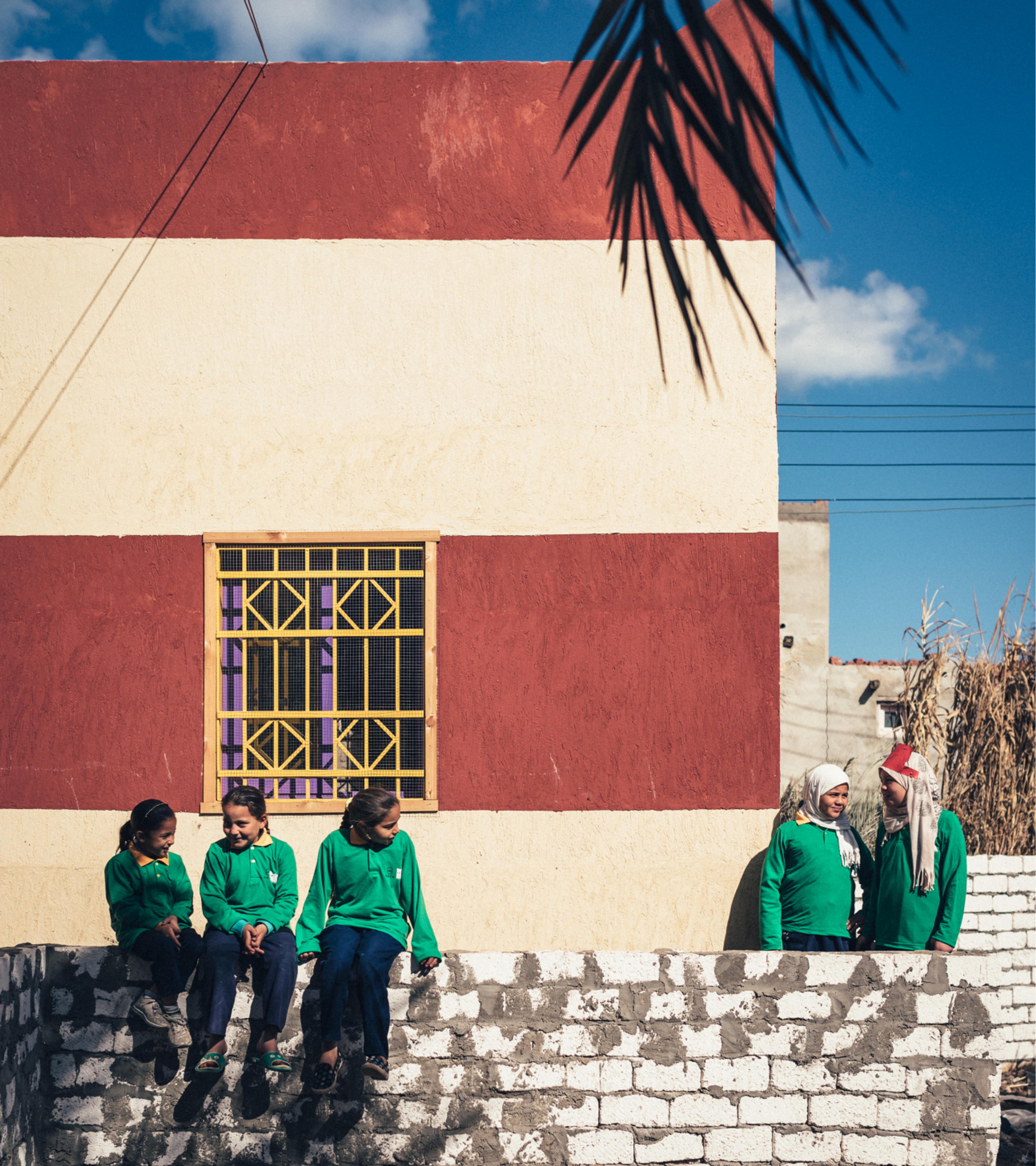 Our first school is built in Kafr El-Sheik, Egypt, enrolling 32 students aged 7-14.
