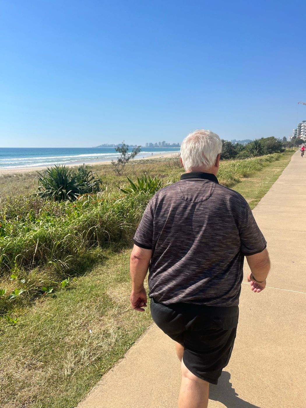 WEYA participant at coastal sunrise, Gold Coast