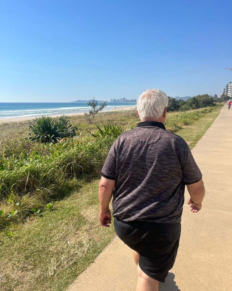 WEYA participant at coastal sunrise, Gold Coast