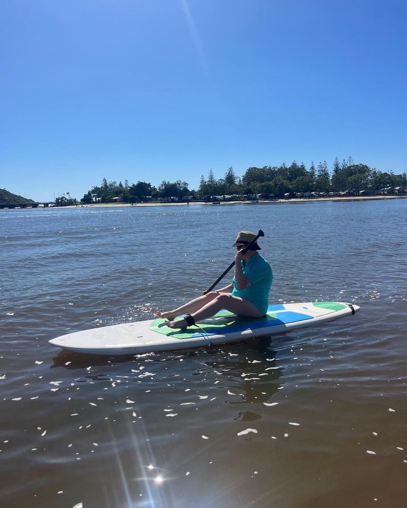 WEYA participant paddleboarding on the Gold Coast
