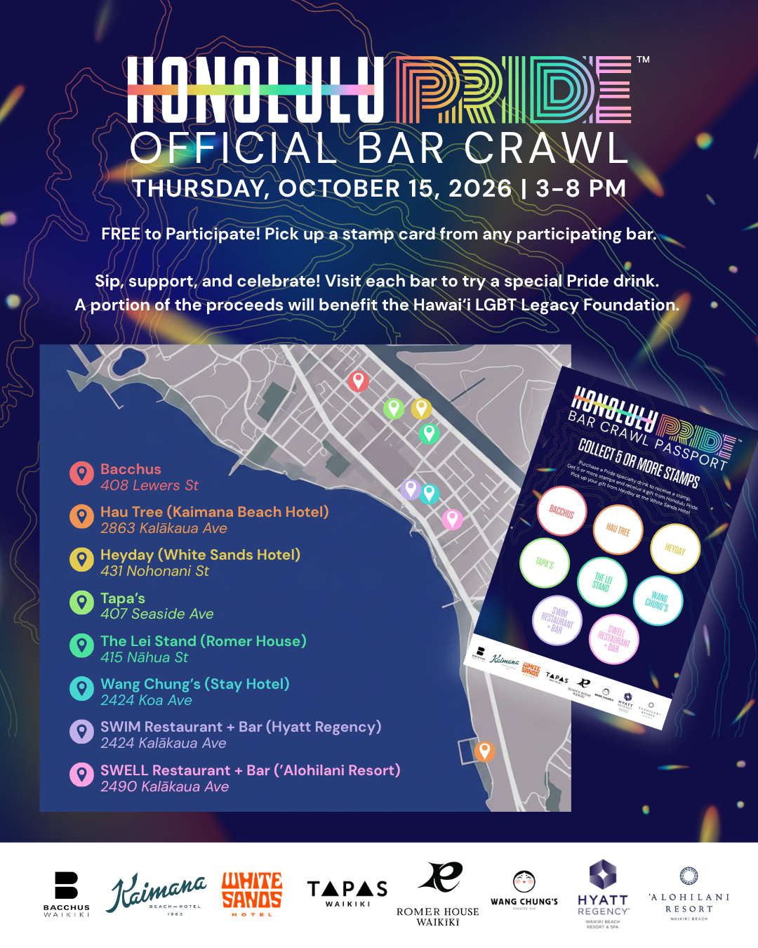 Honolulu Pride Bar Crawl