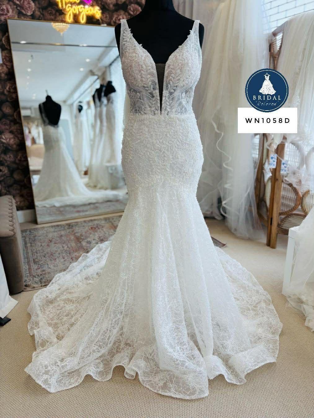Nicole Milano wedding dress, UK 12