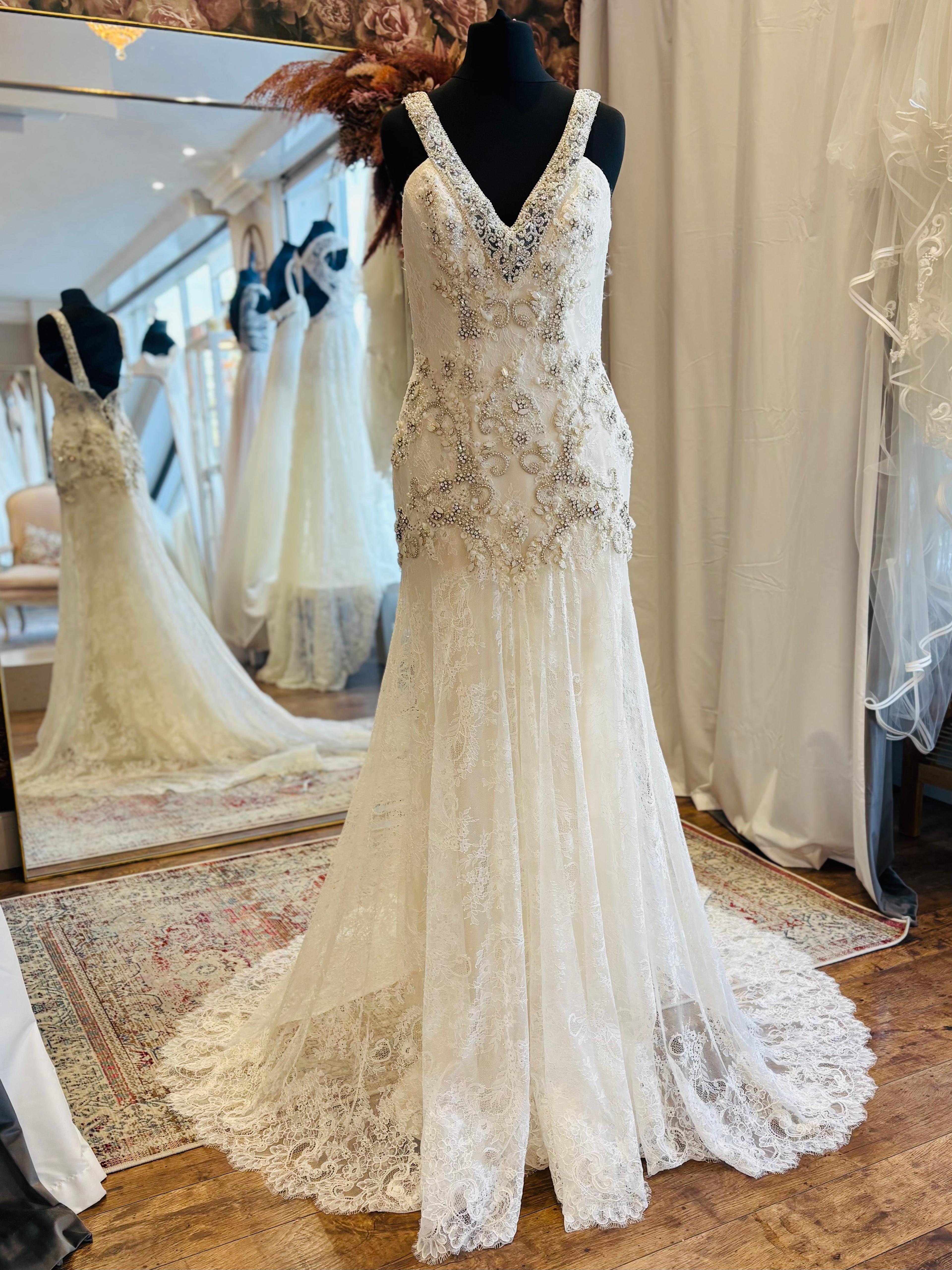 Badgley Mischka wedding dress, UK 8