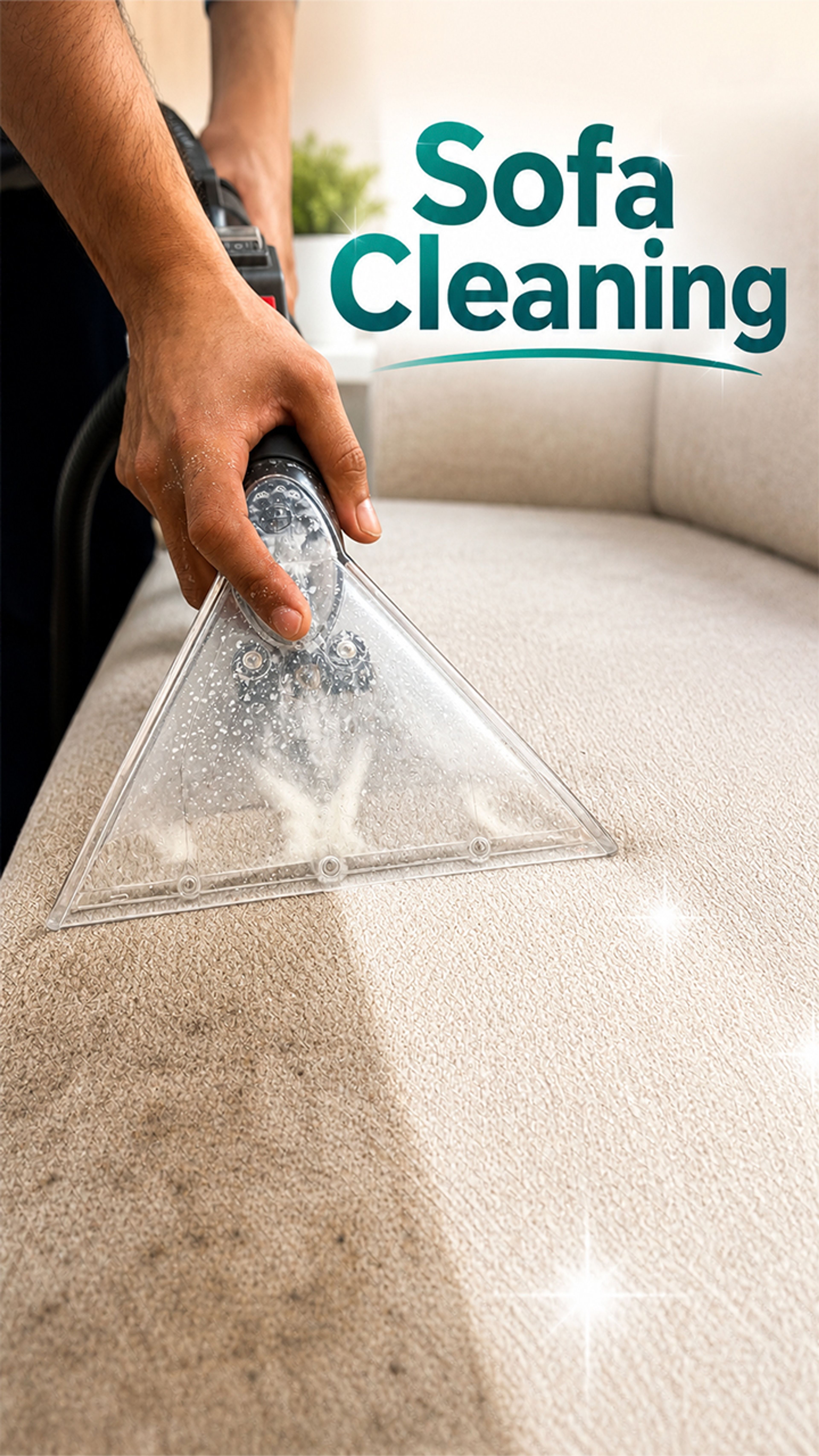 Sofa Cleaning — Before & After