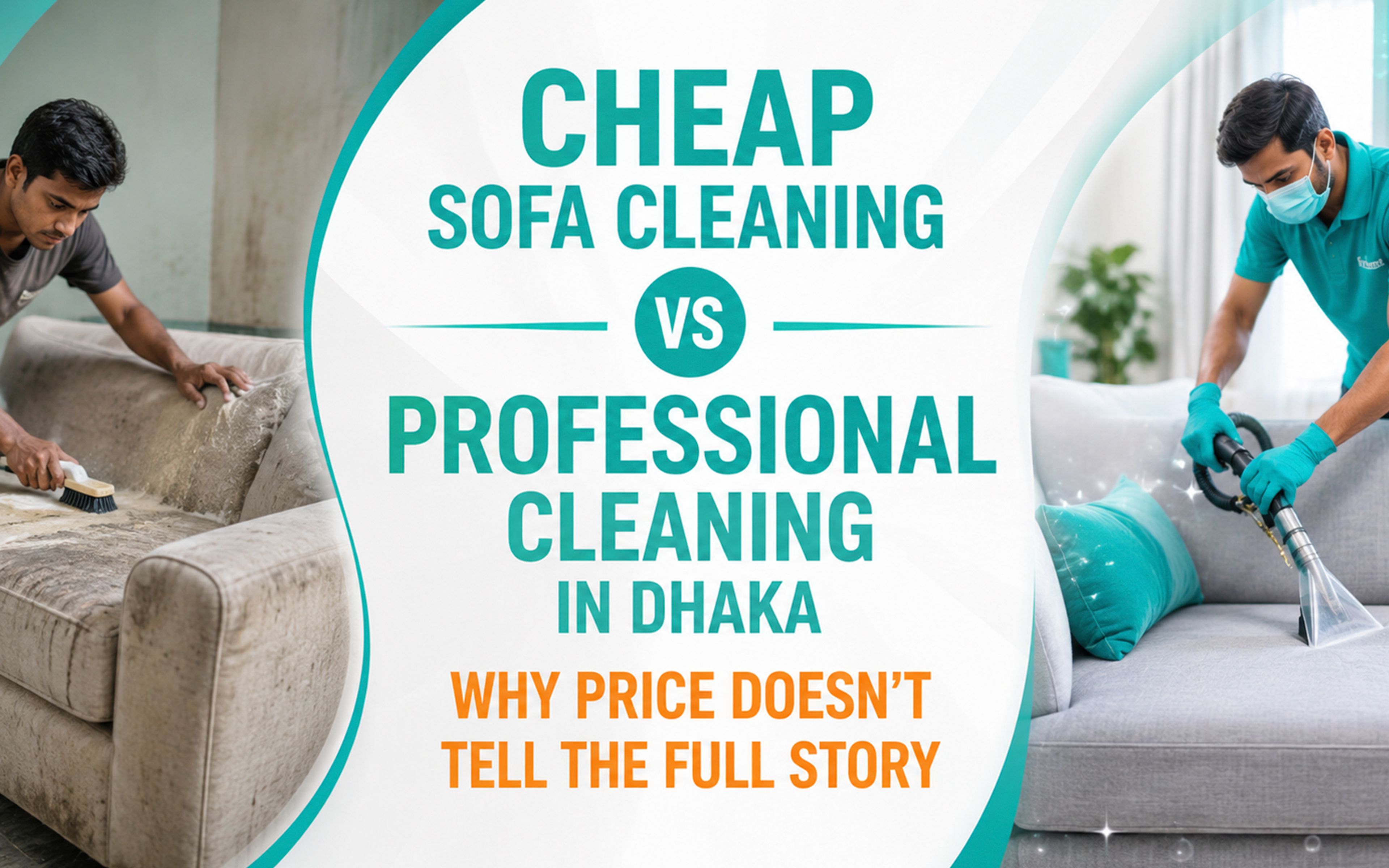 Cheap Sofa Cleaning vs Professional Cleaning in Dhaka — Why Price Doesn’t Tell the Full Story