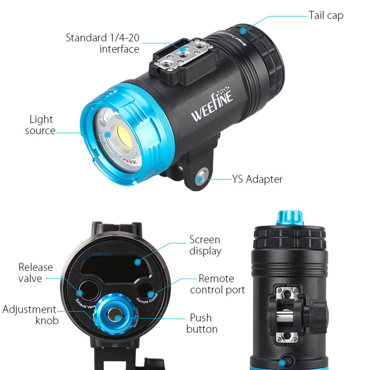 Weefine WF106 Smart Focus 5000V2 Lumen All-In-One Function Video Light — 圖片 17