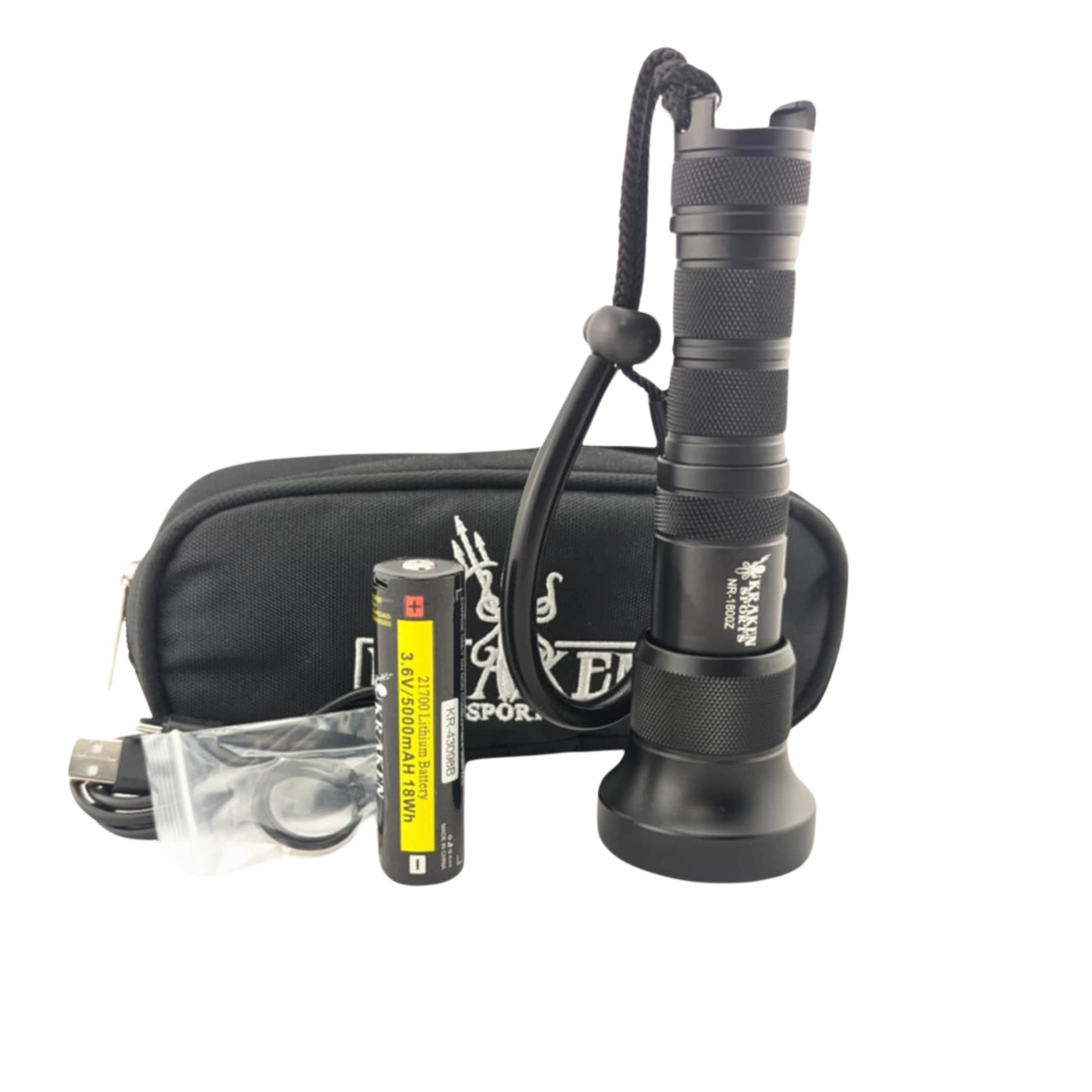 Kraken Light NR-1800 Zoom Dive Light 10-45 Degree