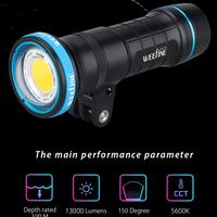 Weefine Solar Flare 13000 Pro COB LED Ra90 150 Degree Strobe Mode Photo Video Light 8