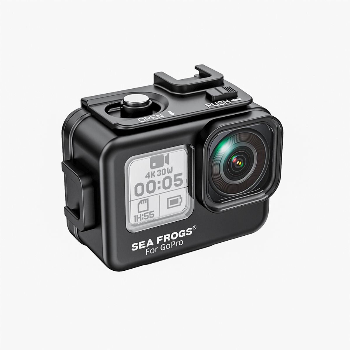 Sea Frogs Action Camera 60米防壓 Aluminium Alloy 海蛙鋁合金 Housing — 圖片 5