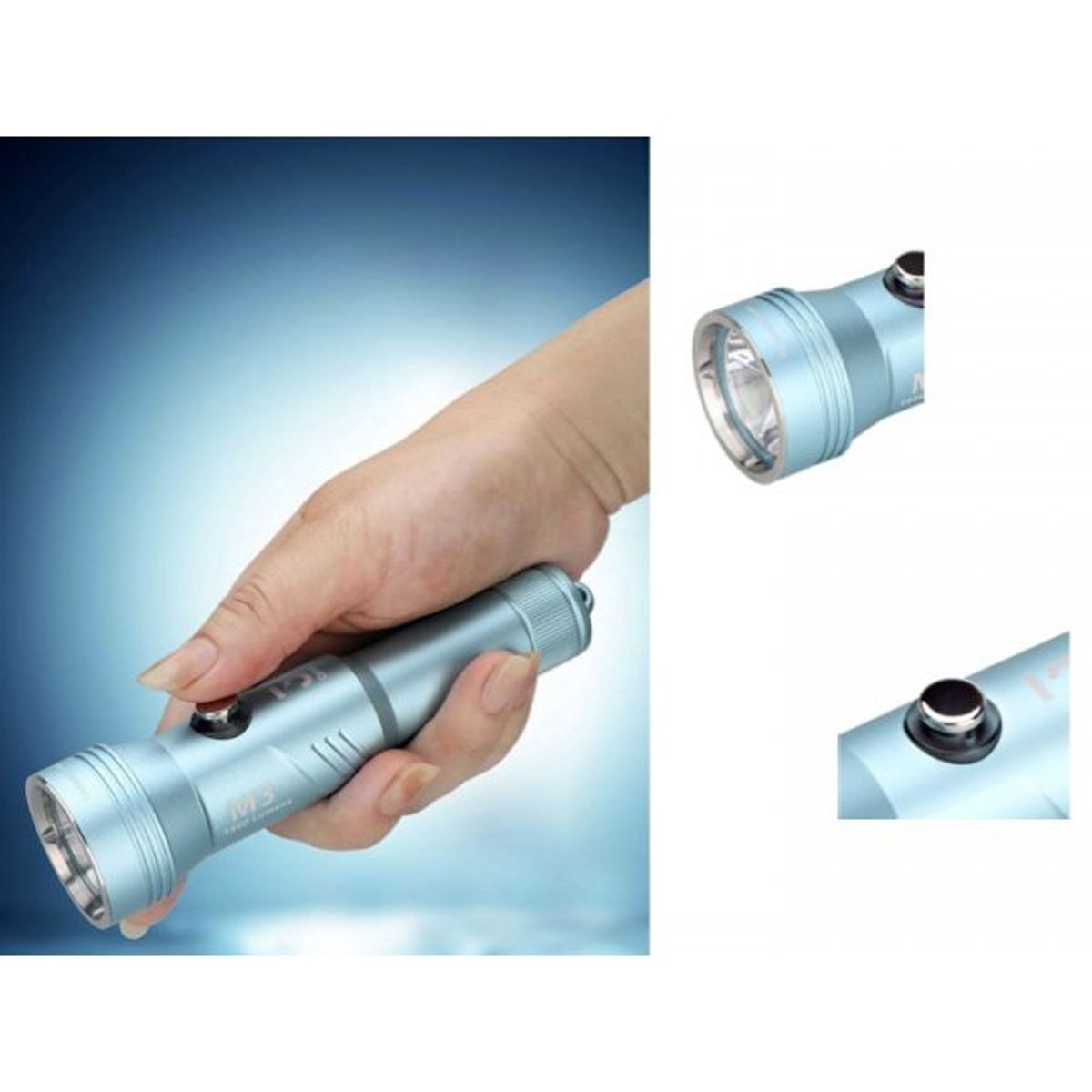 3-QRS BZ-M3 1900 Lumen Scuba Diving Torch — 圖片 10