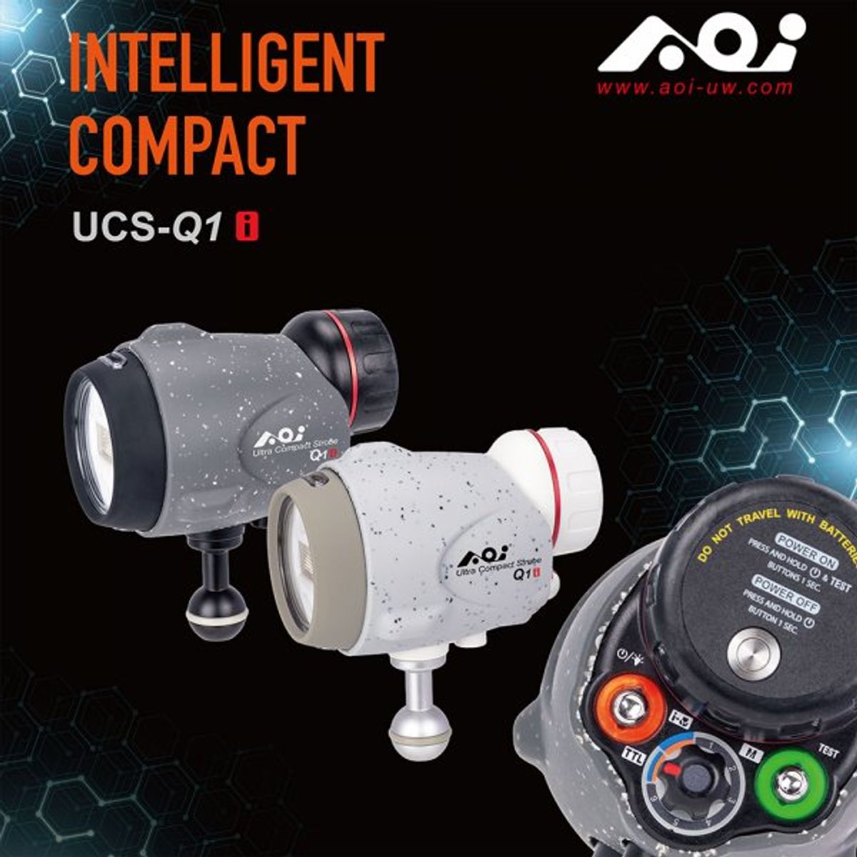 AOI UCS-Q1i Ultra Compact Underwater Strobe — 圖片 12