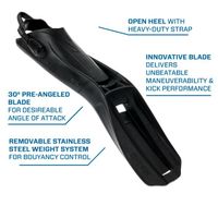 Scubapro S-Tek Modular System Open Heel Tech Fins 6