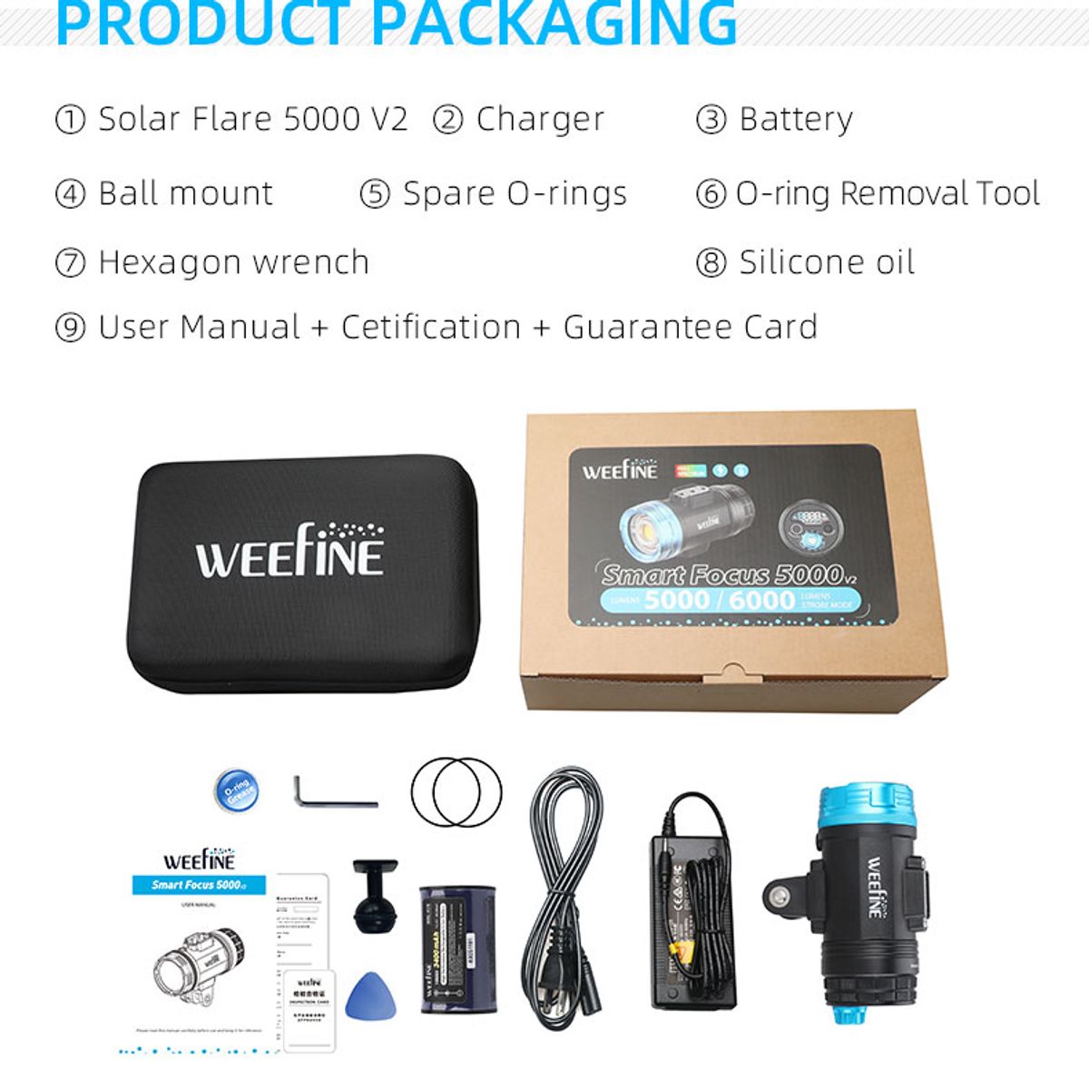 Weefine WF106 Smart Focus 5000V2 Lumen All-In-One Function Video Light — 圖片 18