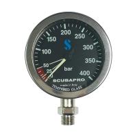 Scubapro Tech Pressure Gauge 52 / 63mm White / Black Dial 1