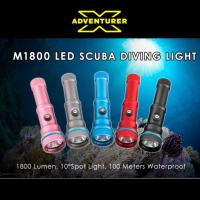 X-Adventurer M1800 LED Scuba Dive Spot Light Torch 1