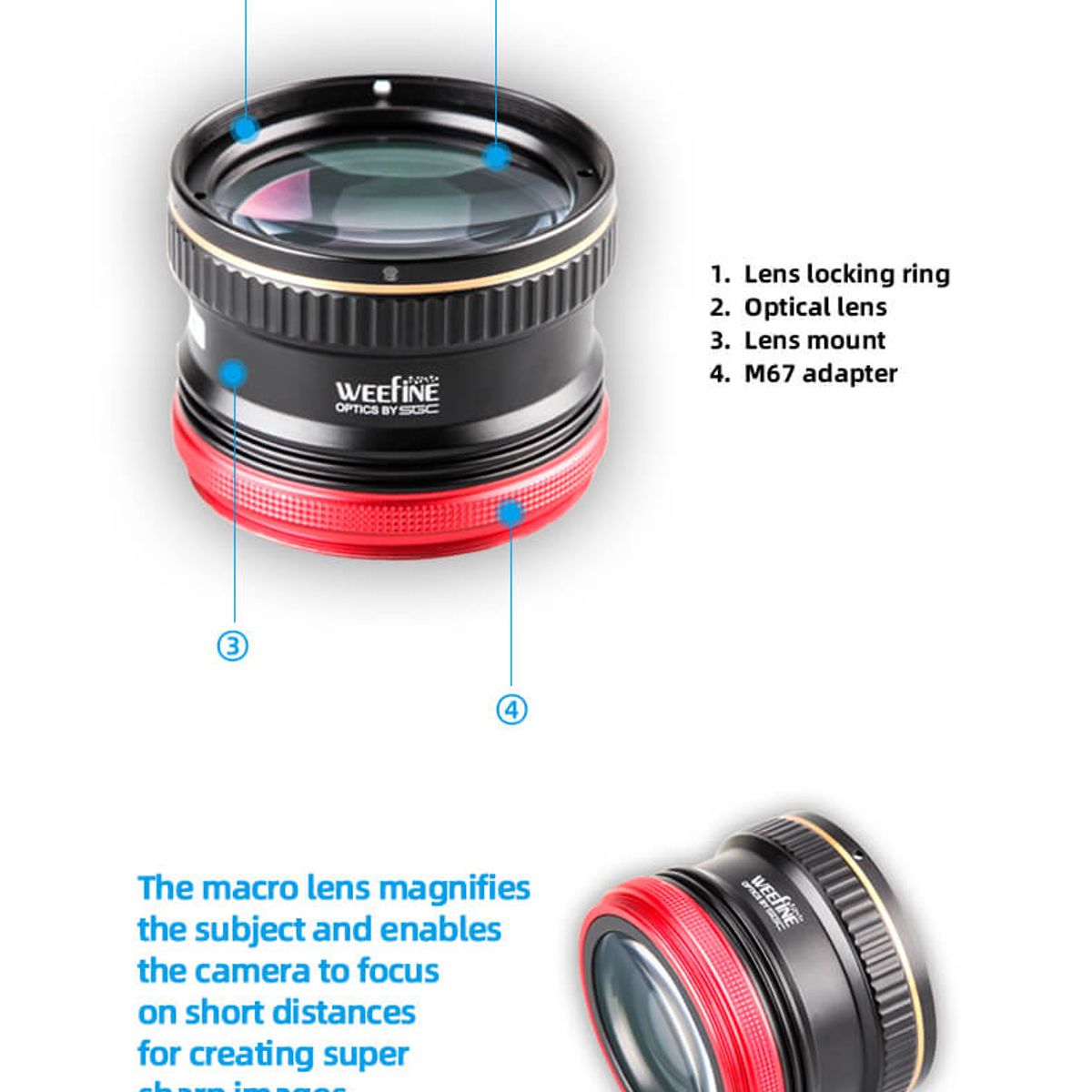 Weefine WFL08S M67 +6 Macro Lens — 圖片 6