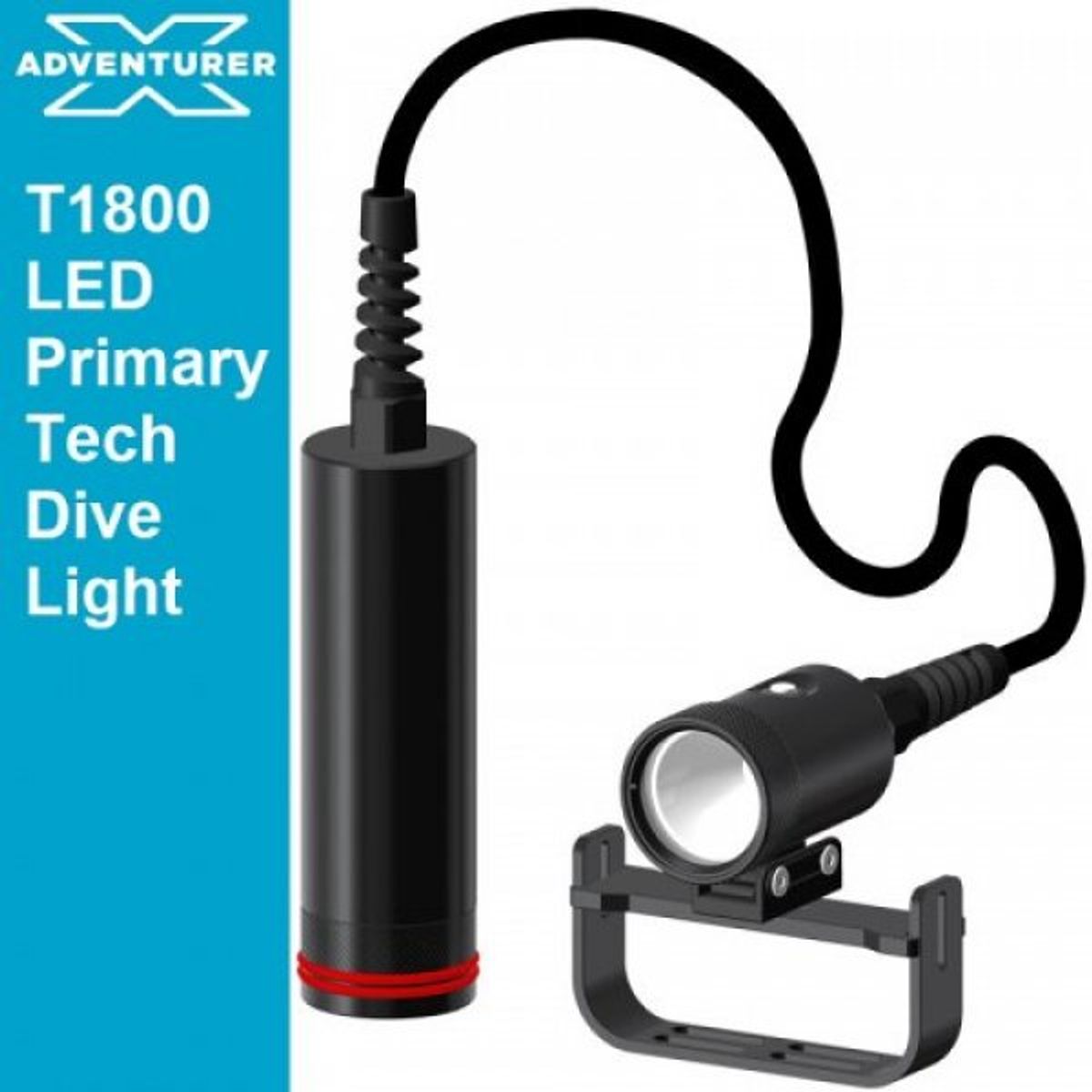 X-Adventurer T1800 / T4000 High Intensity Primary LED Tech Dive Light — 圖片 3