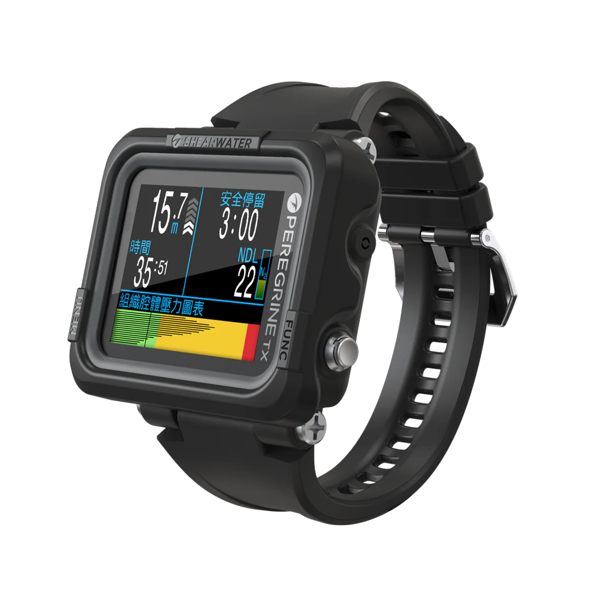 Shearwater 進階 Peregrine TX 兼容GPS傳感器潛水電腦 — 圖片 3