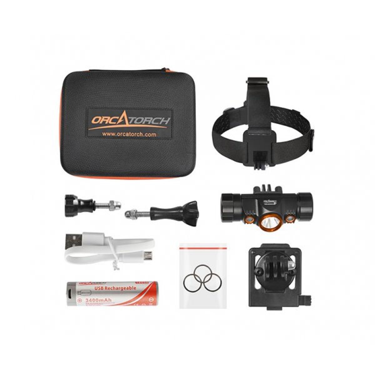 OrcaTorch TD01 Tech Diving Headlamp 1200 Lumens — 圖片 6
