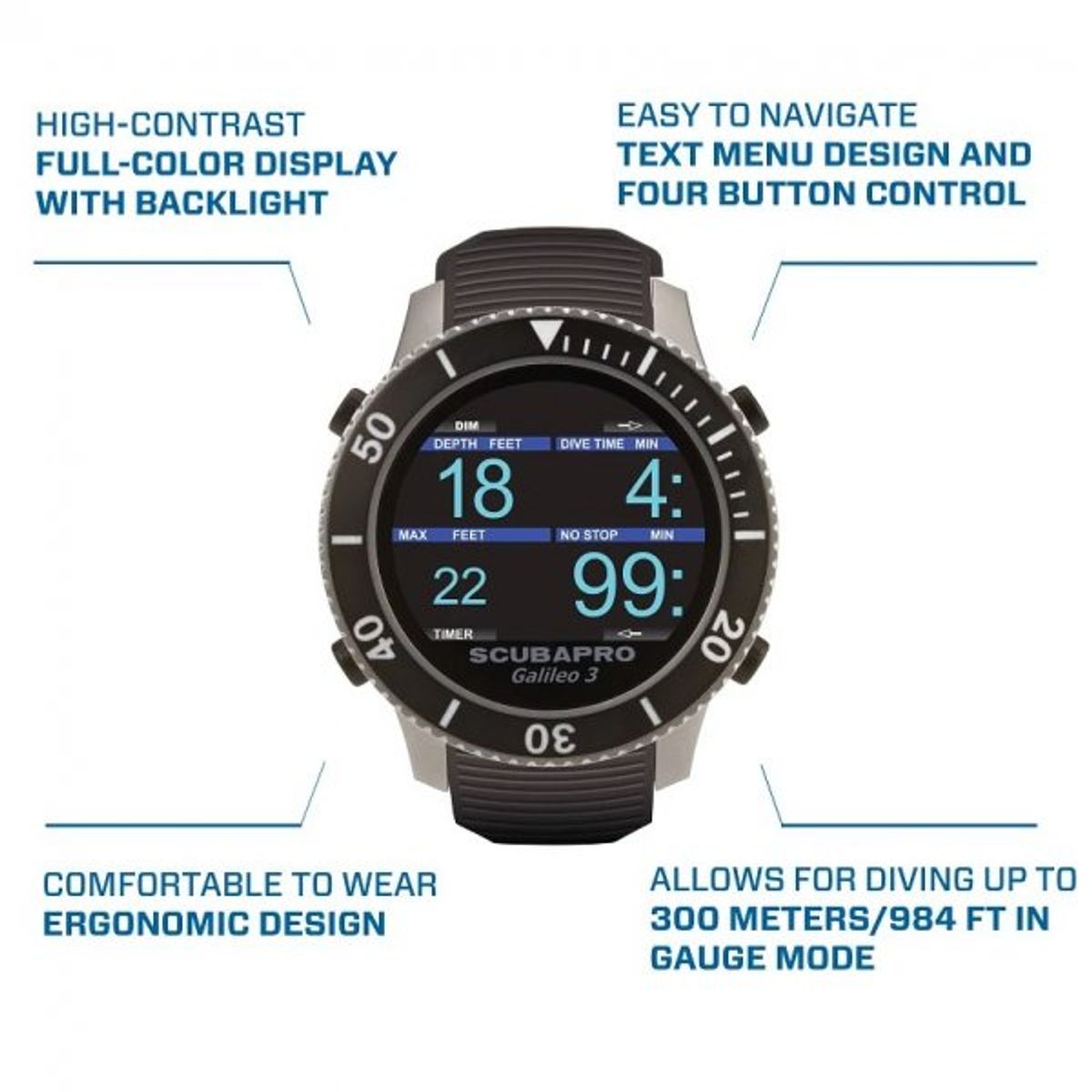 Scubapro Galileo 3 Dive Computer 手腕電腦錶 — 圖片 5