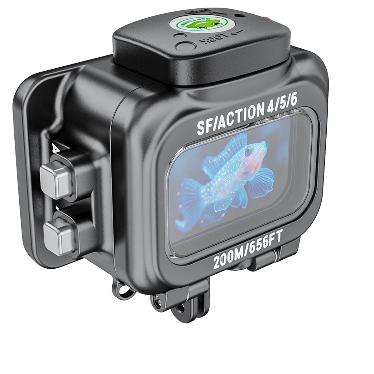 Sea Frogs Action Cam 200米防壓 Aluminium Alloy 海蛙鋁合金 Housing — 圖片 2