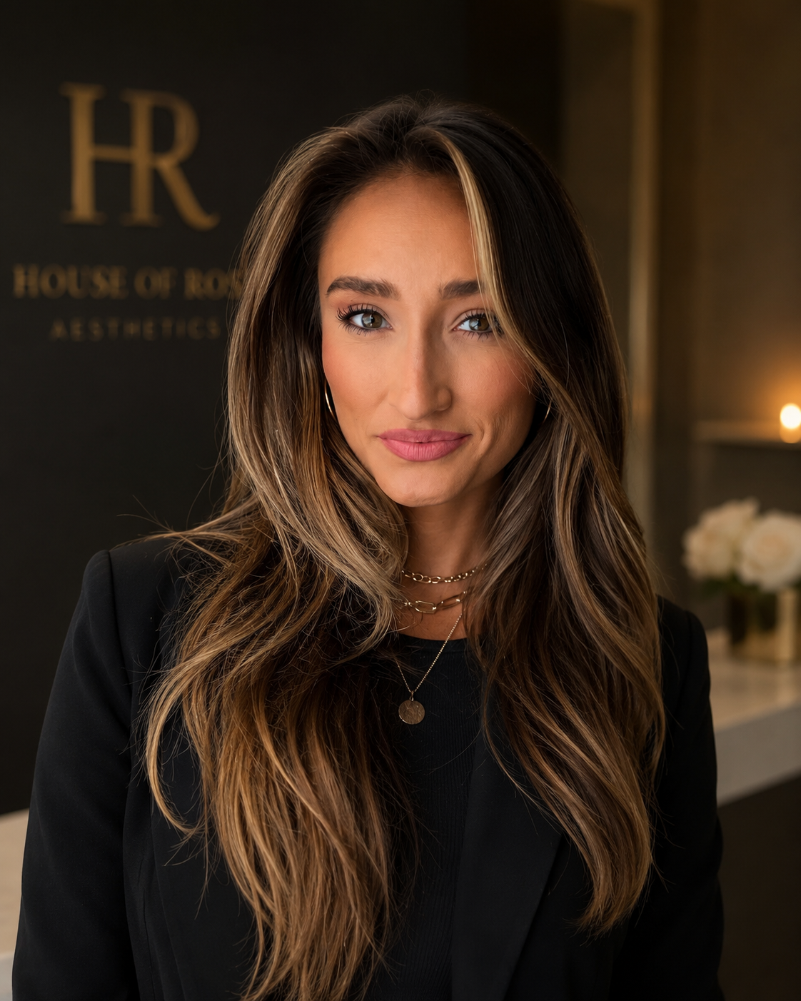 Amber Mingione, Licensed Esthetician, at House of Rose Aesthetics