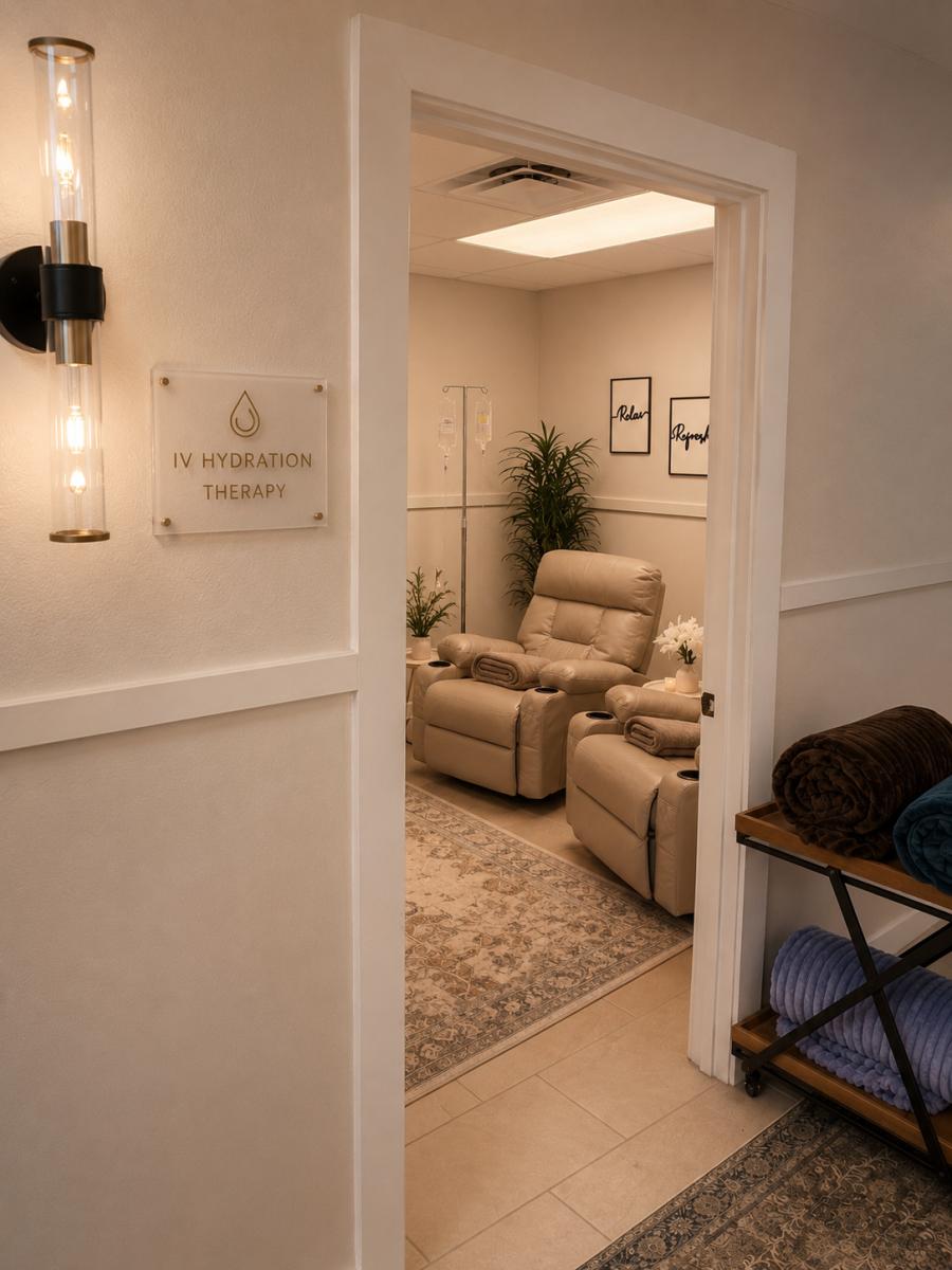 IV Hydration Therapy suite at House of Rose Aesthetics, Punta Gorda, FL