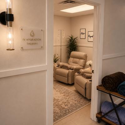 IV Hydration Therapy suite at House of Rose Aesthetics, Punta Gorda, FL