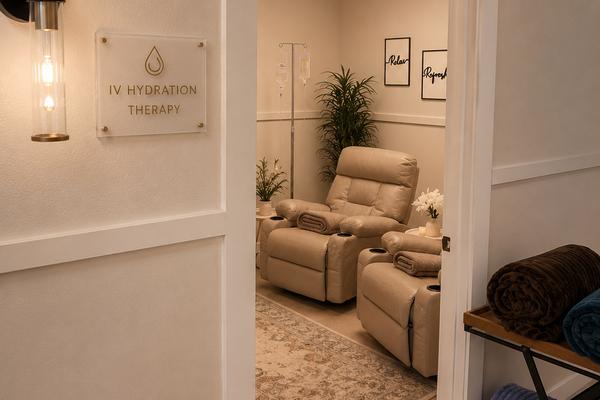 IV Hydration Therapy suite at House of Rose Aesthetics, Punta Gorda, FL