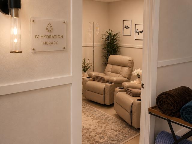 IV Hydration Therapy suite at House of Rose Aesthetics, Punta Gorda, FL