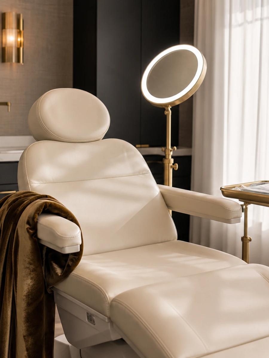 Injectables treatment chair in the House of Rose aesthetics suite in Punta Gorda, FL