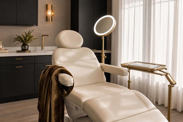 Injectables treatment chair in the House of Rose aesthetics suite in Punta Gorda, FL