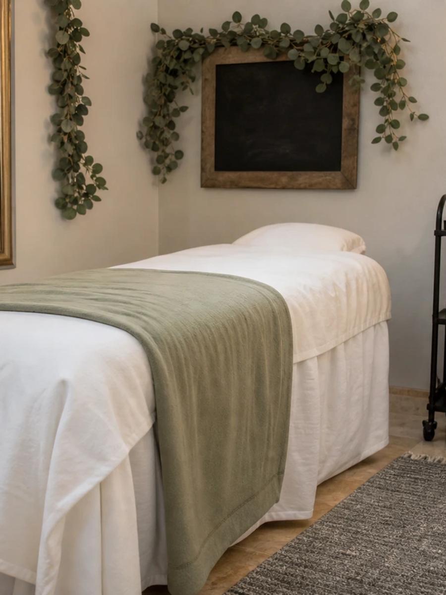 Facial and waxing treatment room at House of Rose