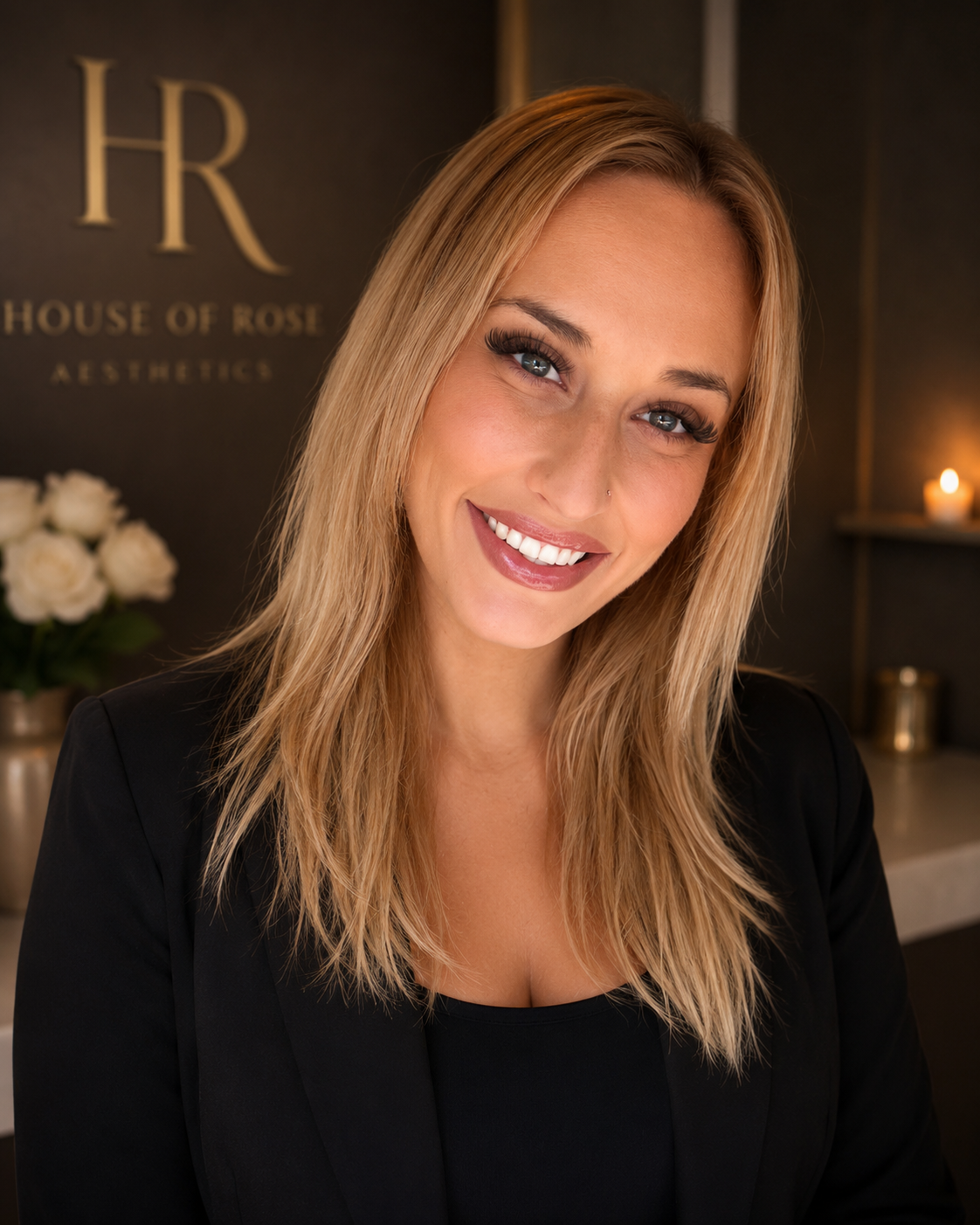 Aundrea Pedigo, Licensed Esthetician, at House of Rose Aesthetics