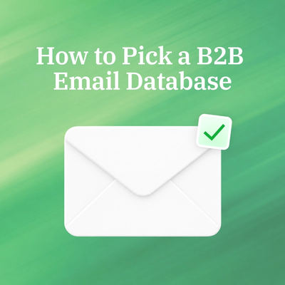 How to Pick a B2B Email Database in 2026