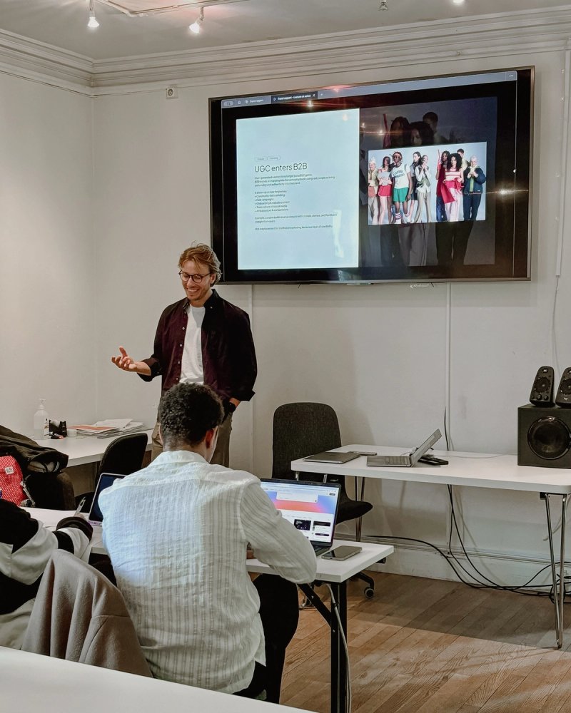 Foredrag på designskolen Forsbergs