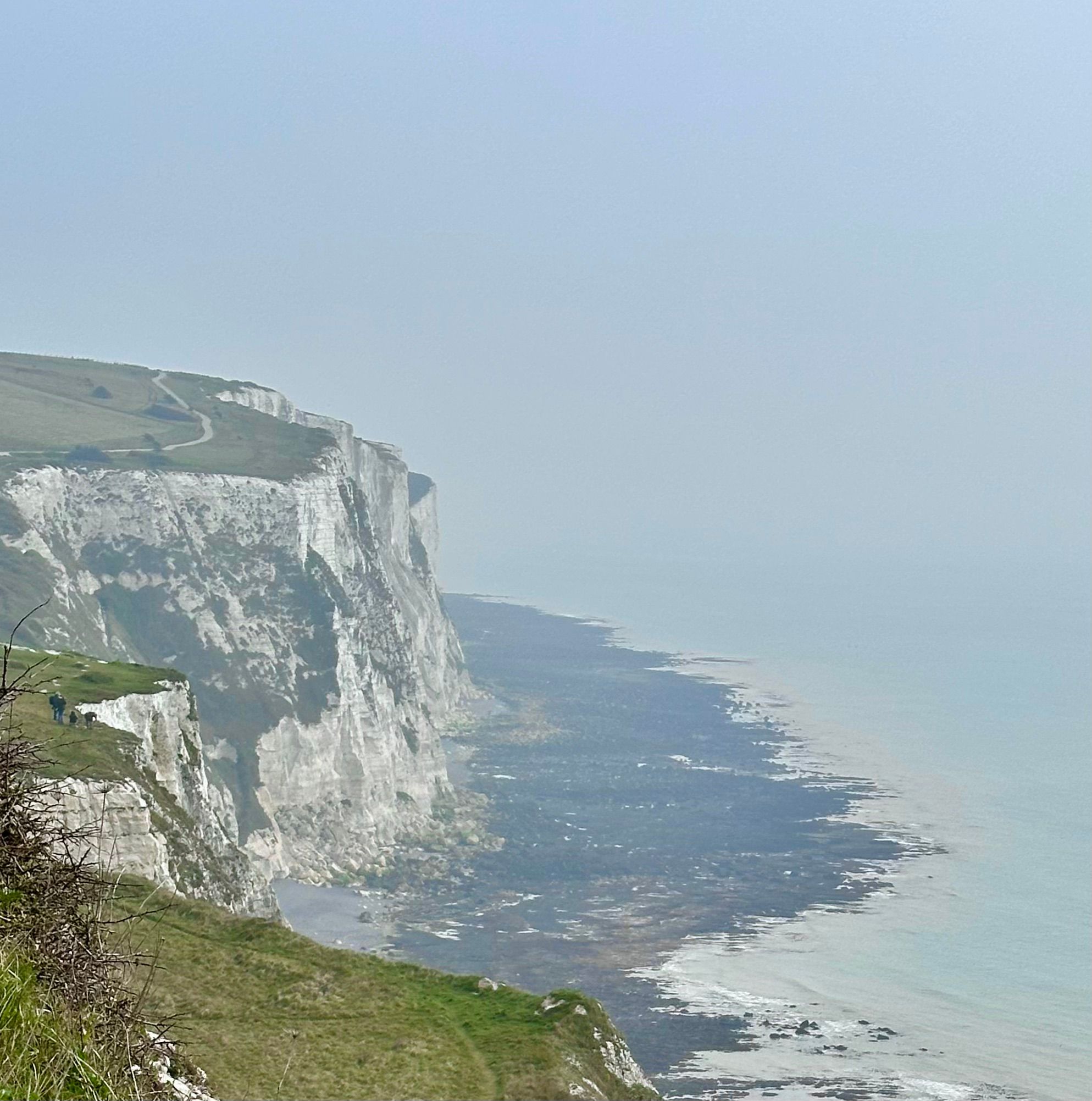 White Cliffs of Dover from Above