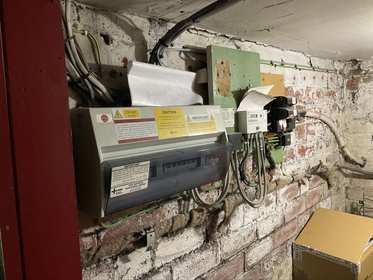 Consumer unit in cellar