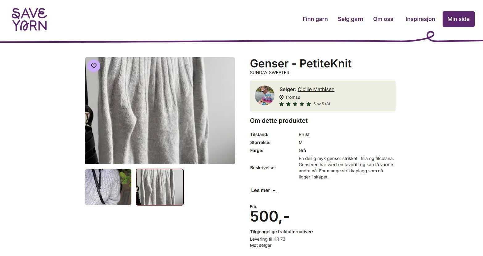 PetiteKnit secondhand