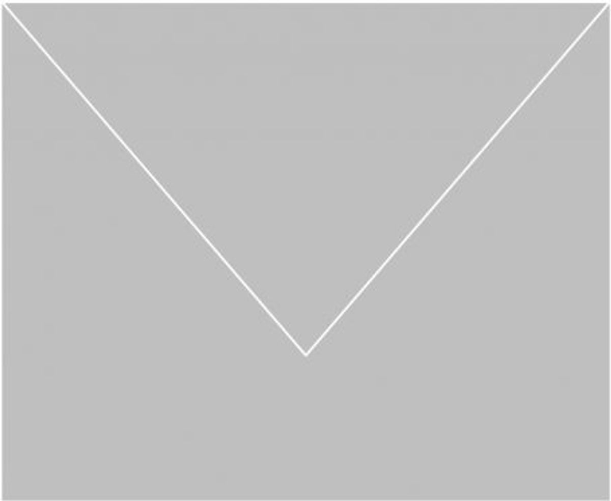 A simple gray background with a white outline of an envelope shape in the center.