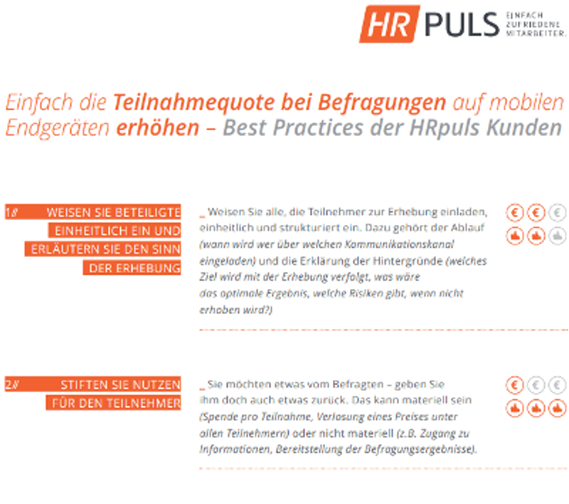 Infografik: Best Practices, um die Teilnahmequote bei Befragungen auf Smartphone und Tablet zu erhöhen